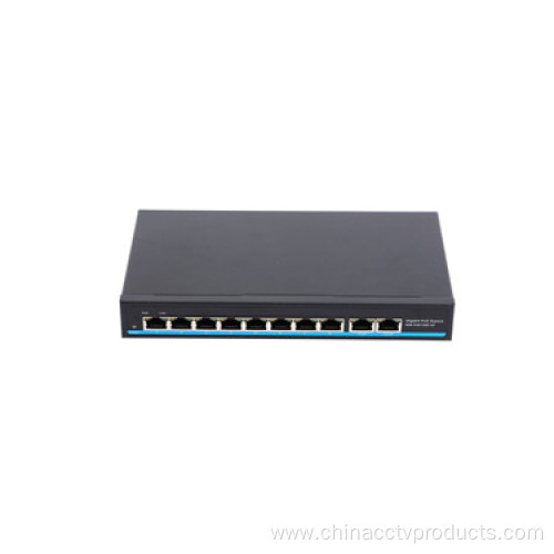 8 Port 1000Mbps ethernet switch powered by poe